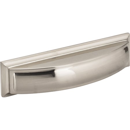 96 Mm Center-to-Center Satin Nickel Square Annadale Cabinet Cup Pull